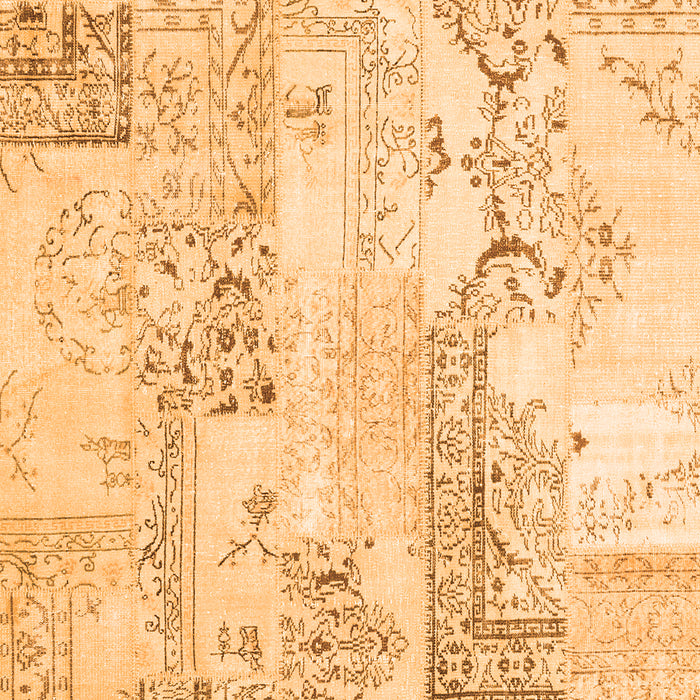 Serging Thickness of Machine Washable Abstract Orange Contemporary Area Rugs, wshcon2933org