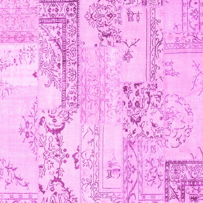 Machine Washable Abstract Pink Contemporary Rug, wshcon2933pnk