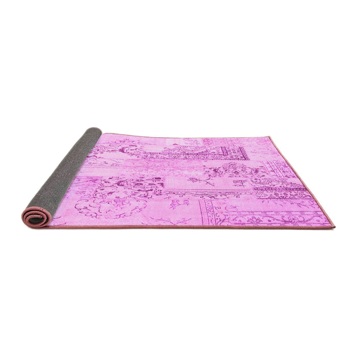 Sideview of Abstract Pink Contemporary Rug, con2933pnk