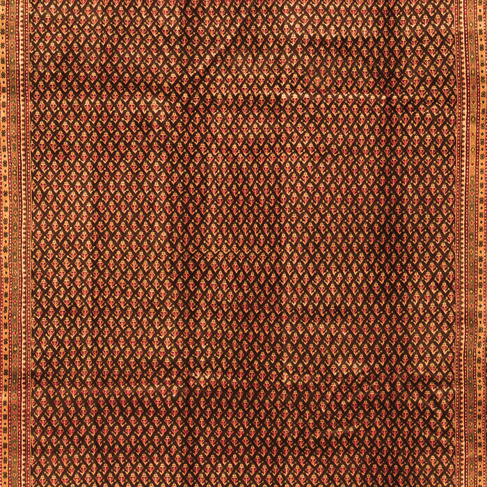 Serging Thickness of Machine Washable Abstract Orange Contemporary Area Rugs, wshcon2934org