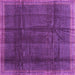 Square Abstract Purple Contemporary Rug, con2934pur