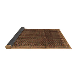 Sideview of Abstract Brown Contemporary Rug, con2934brn