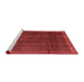 Contemporary Red Washable Rugs