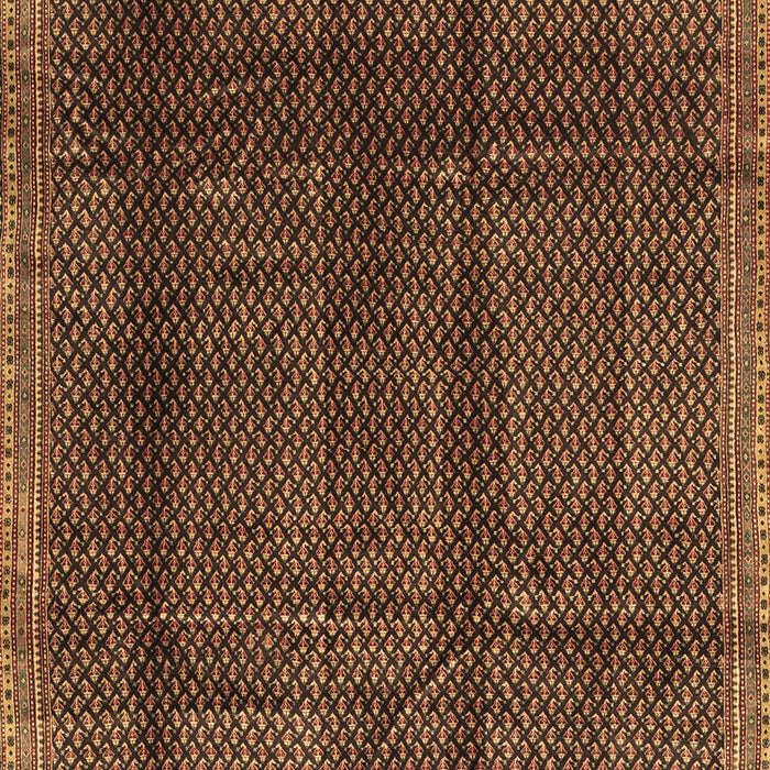 Machine Washable Abstract Brown Contemporary Rug, wshcon2934brn