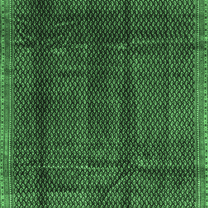 Machine Washable Abstract Emerald Green Contemporary Area Rugs, wshcon2934emgrn