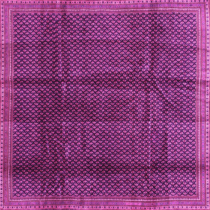 Square Abstract Pink Contemporary Rug, con2934pnk