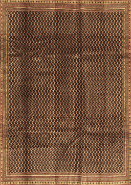 Abstract Brown Contemporary Rug, con2934brn