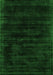 Serging Thickness of Machine Washable Abstract Green Contemporary Area Rugs, wshcon2935grn