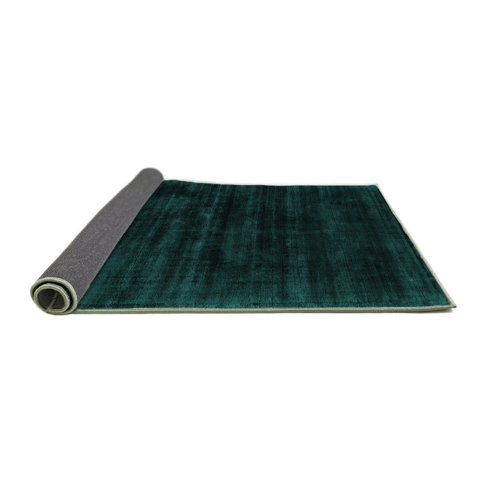 Sideview of Abstract Turquoise Contemporary Rug, con2935turq