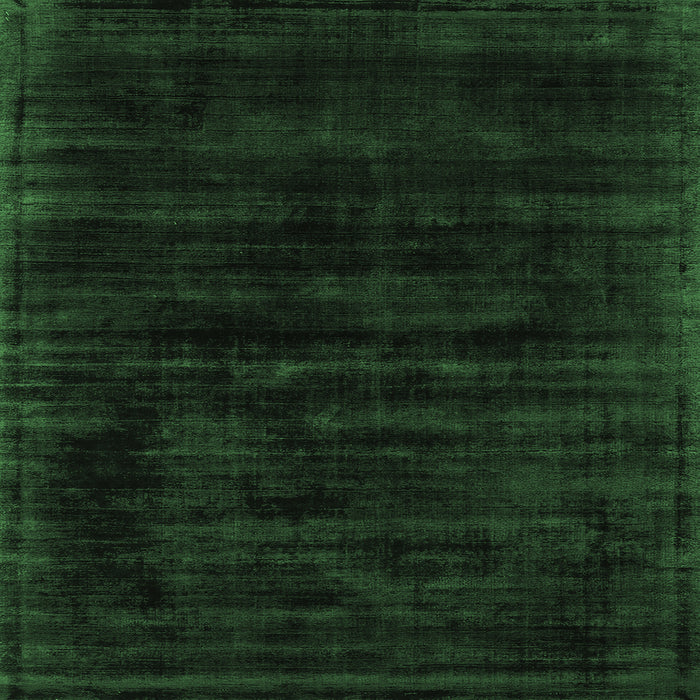 Square Machine Washable Abstract Emerald Green Contemporary Area Rugs, wshcon2935emgrn