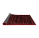 Abstract Red Contemporary Area Rugs