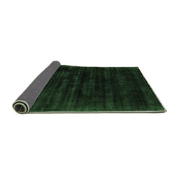 Sideview of Abstract Emerald Green Contemporary Rug, con2935emgrn