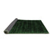 Sideview of Abstract Emerald Green Contemporary Rug, con2935emgrn