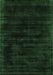 Machine Washable Abstract Emerald Green Contemporary Area Rugs, wshcon2935emgrn