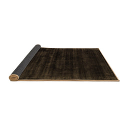 Sideview of Abstract Brown Contemporary Rug, con2935brn