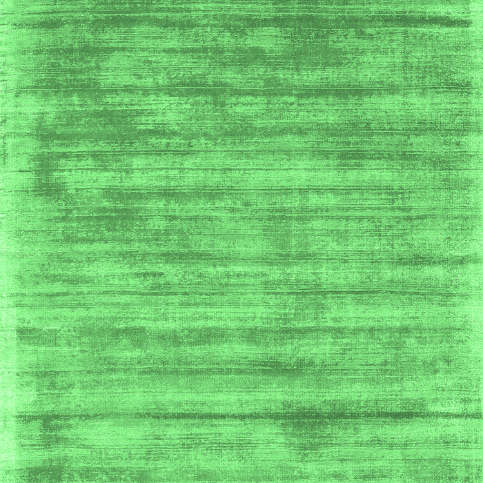 Machine Washable Abstract Emerald Green Contemporary Area Rugs, wshcon2937emgrn