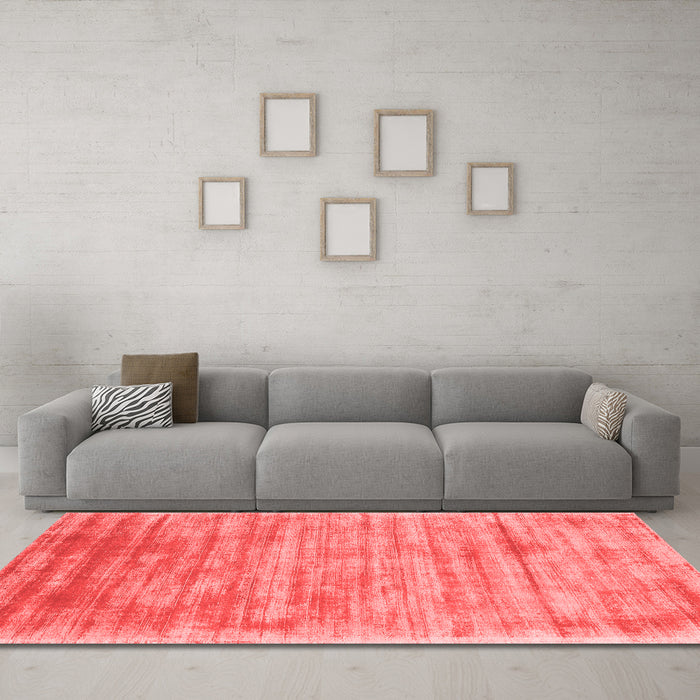 Contemporary Red Washable Rugs