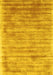 Machine Washable Abstract Yellow Contemporary Rug, wshcon2937yw