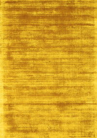 Abstract Yellow Contemporary Rug, con2937yw