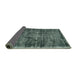 Thickness of Contemporary Green Modern Rug, con2938