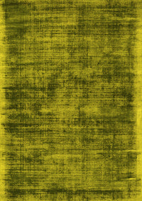 Abstract Yellow Contemporary Rug, con2938yw