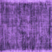 Square Machine Washable Abstract Purple Contemporary Area Rugs, wshcon2938pur