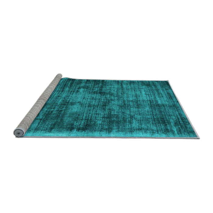 Sideview of Machine Washable Abstract Light Blue Contemporary Rug, wshcon2938lblu