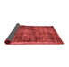 Abstract Red Contemporary Area Rugs