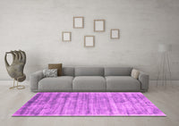 Machine Washable Abstract Pink Contemporary Rug, wshcon2939pnk