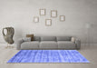 Machine Washable Abstract Blue Contemporary Rug in a Living Room, wshcon2939blu