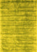 Abstract Yellow Contemporary Rug, con2939yw