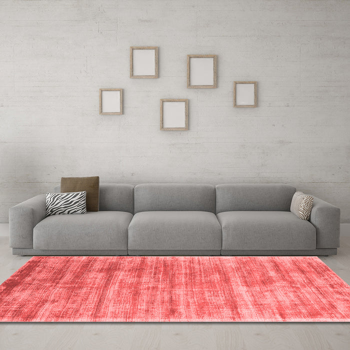 Contemporary Red Washable Rugs
