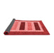 Abstract Red Contemporary Area Rugs