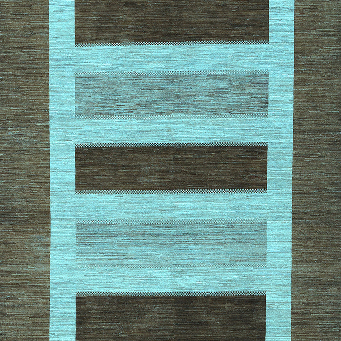Machine Washable Abstract Light Blue Contemporary Rug, wshcon293lblu