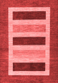 Abstract Red Contemporary Rug, con293red