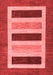 Abstract Red Contemporary Area Rugs