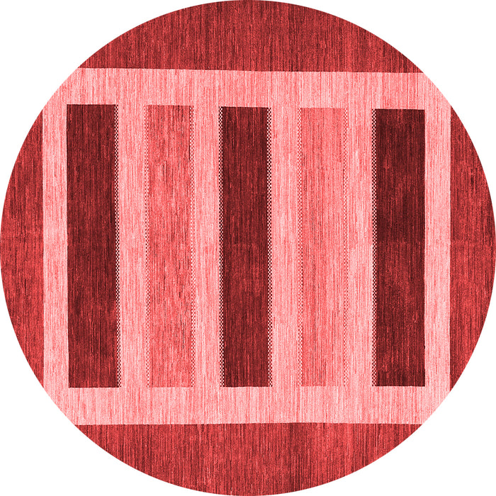 Machine Washable Abstract Red Contemporary Rug, wshcon293red