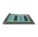 Sideview of Abstract Light Blue Contemporary Rug, con293lblu