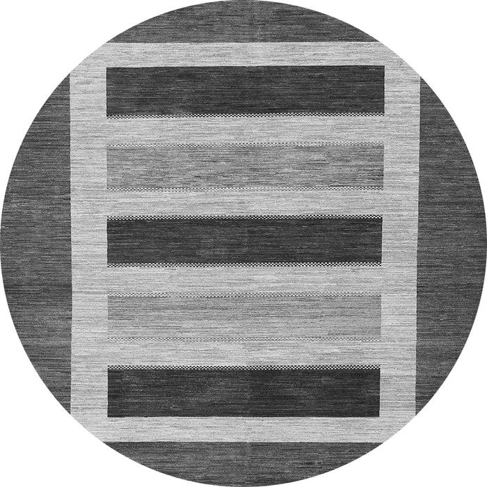 Square Abstract Gray Contemporary Rug, con293gry