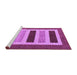 Sideview of Machine Washable Abstract Purple Contemporary Area Rugs, wshcon293pur