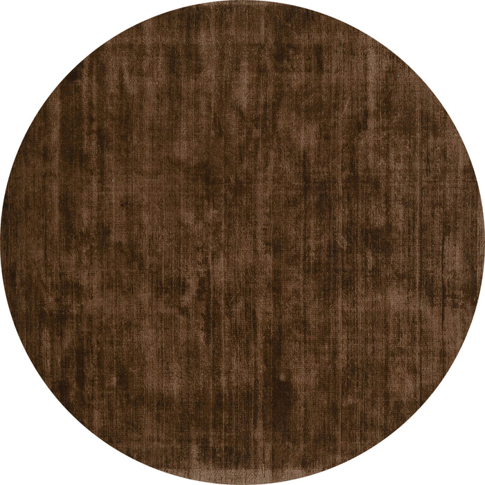 Round Abstract Turquoise Contemporary Rug, con2940turq