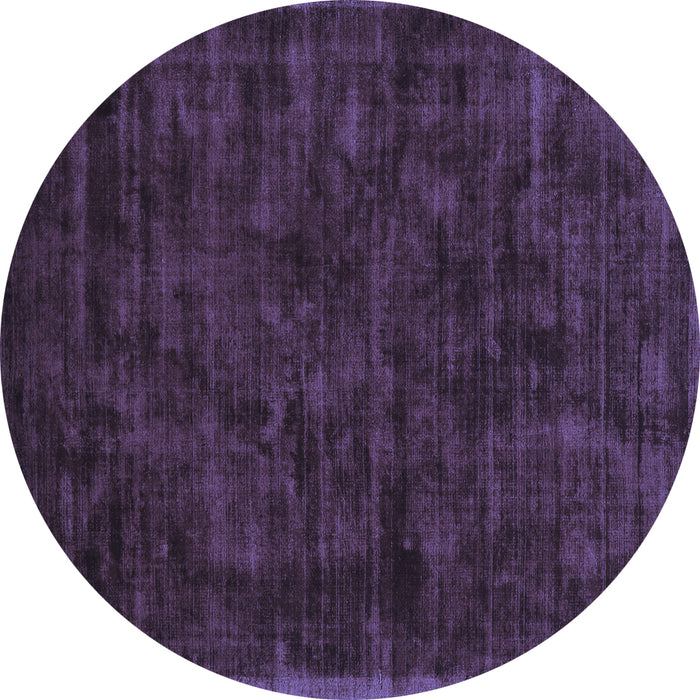 Round Machine Washable Abstract Blue Contemporary Rug, wshcon2940blu