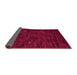 Sideview of Abstract Pink Contemporary Rug, con2940pnk