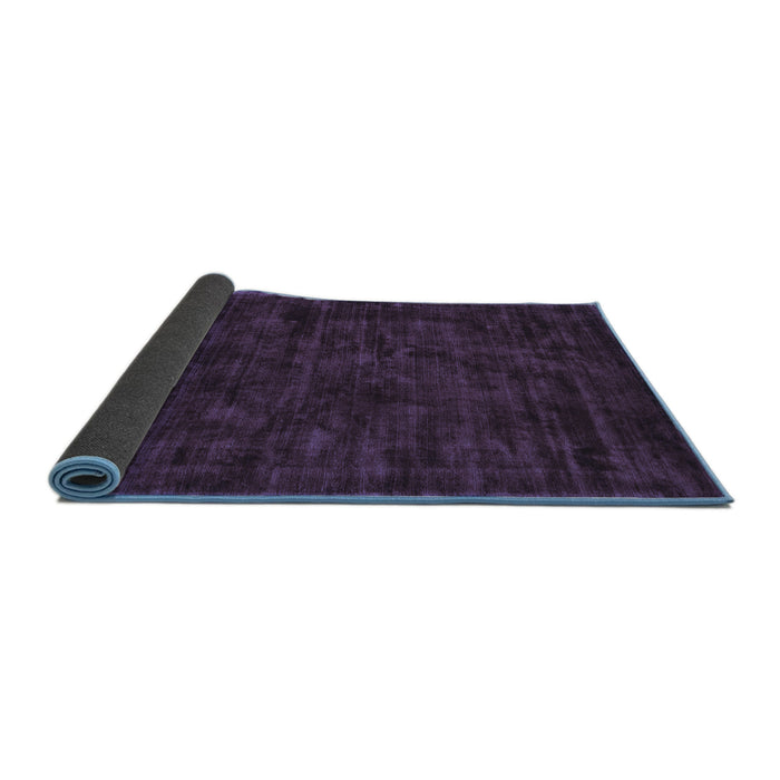 Sideview of Abstract Blue Contemporary Rug, con2940blu