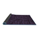 Sideview of Abstract Blue Contemporary Rug, con2940blu