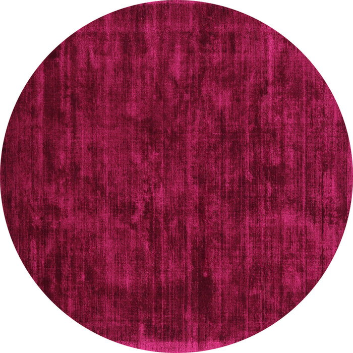 Round Abstract Pink Contemporary Rug, con2940pnk