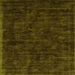 Serging Thickness of Abstract Green Contemporary Rug, con2940grn