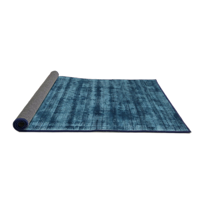 Thickness of Contemporary Blue Modern Rug, con2941