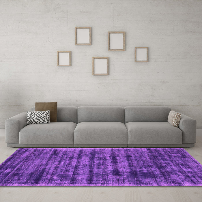 Machine Washable Abstract Pink Contemporary Rug in a Living Room, wshcon2941pnk