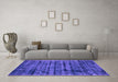 Machine Washable Abstract Purple Contemporary Area Rugs in a Living Room, wshcon2941pur